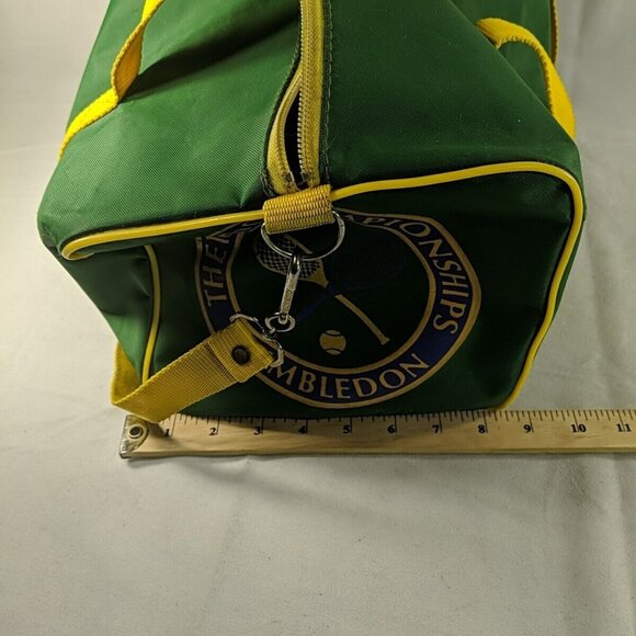 RARE Wimbledon 100th Championships 100 Years 1977 Vintage Green Gym Duffle Bag - Picture 13 of 16